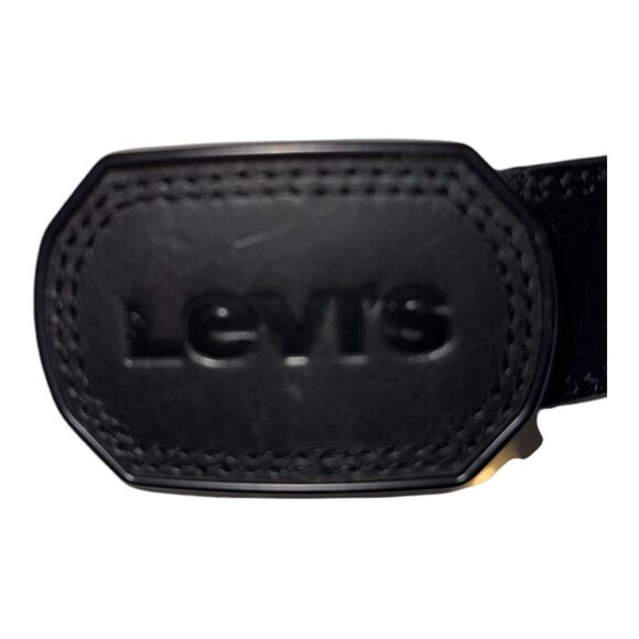 Levi’s Logo Metal Buckle and Leather Belt Sz 34-36 - Picture 7 of 8